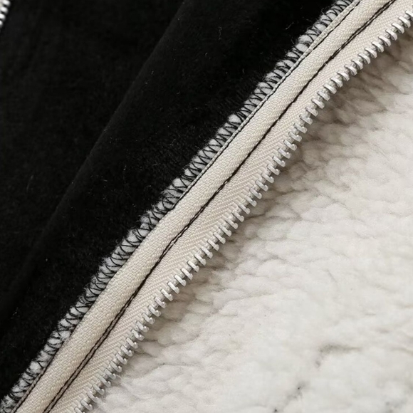 Zip Up Long Sleeve Sherpa Jacket - Picture 10 of 10